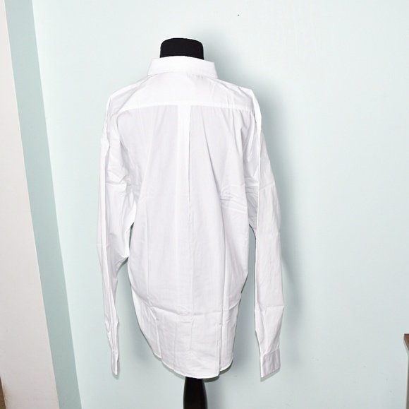 Super Cute Ivory Button Down Sleek Shirt - Picture 2 of 2